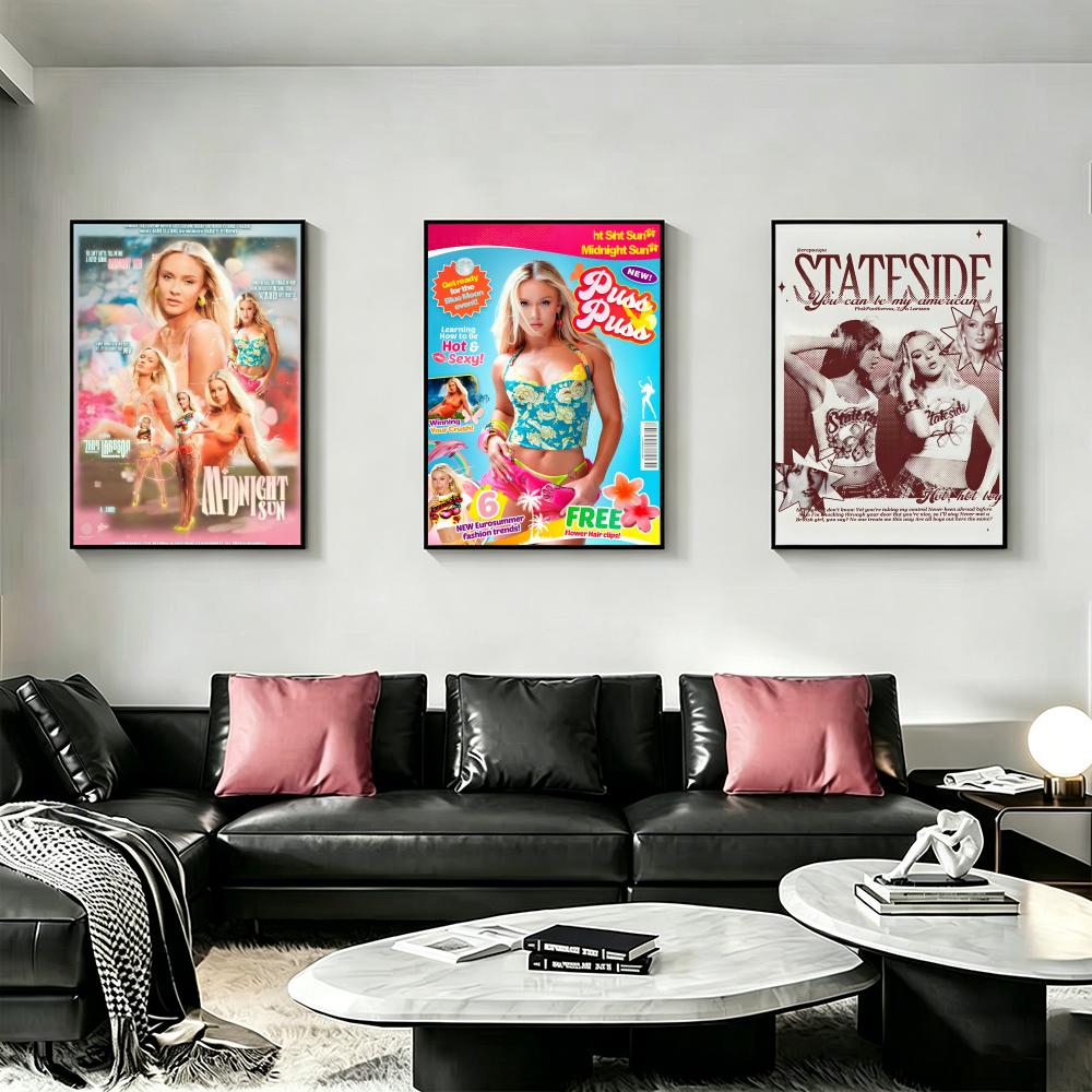 Singer Z-Zara L-Larsson Poster - Home Decor Za ulasan dan harga