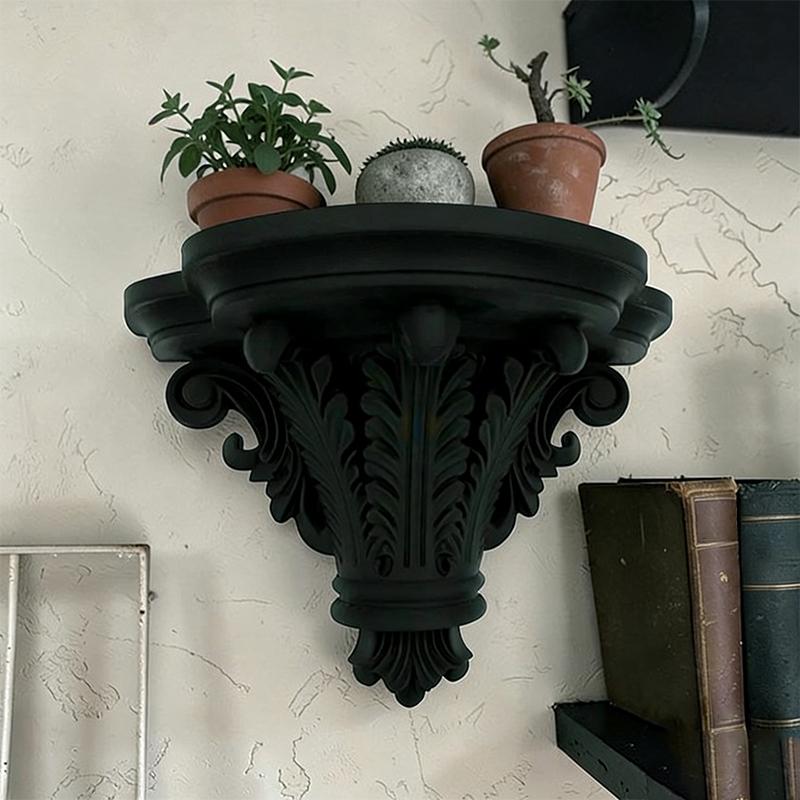 Gothic Floating Wall Shelves C - Bamboo Photo Frame ulasan dan harga