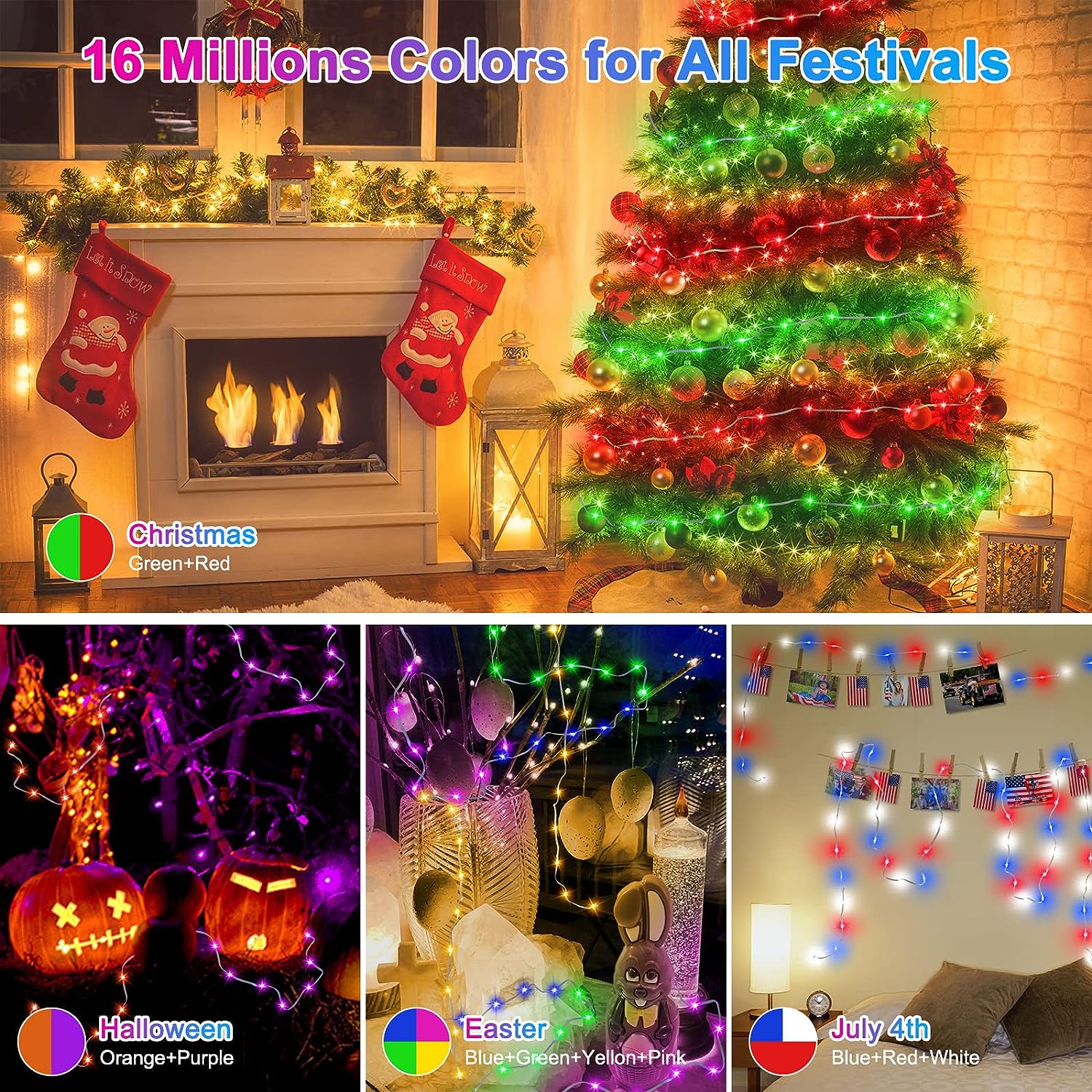 Dream Color WS2812B LED String - Home Decor Free App ulasan dan harga