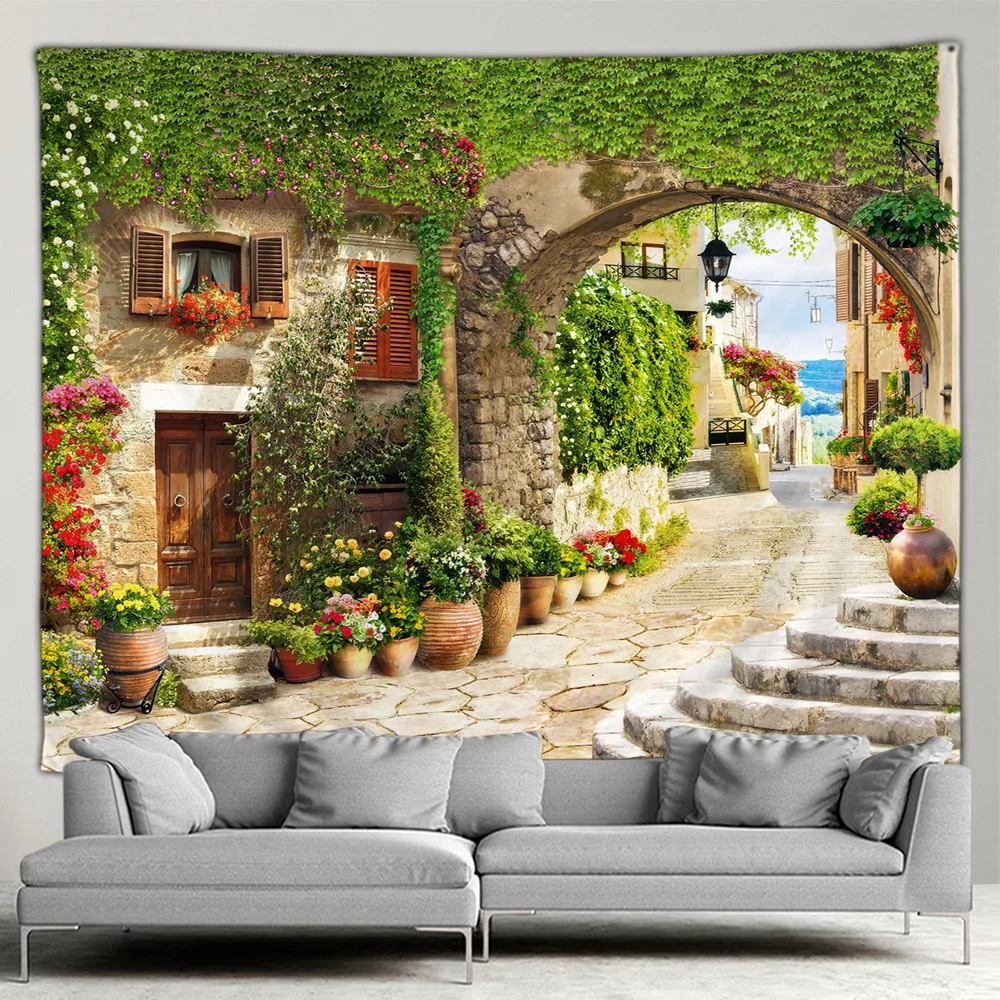 Outdoor Garden Poster Mediterr - Home Decor Indonesia ulasan dan harga