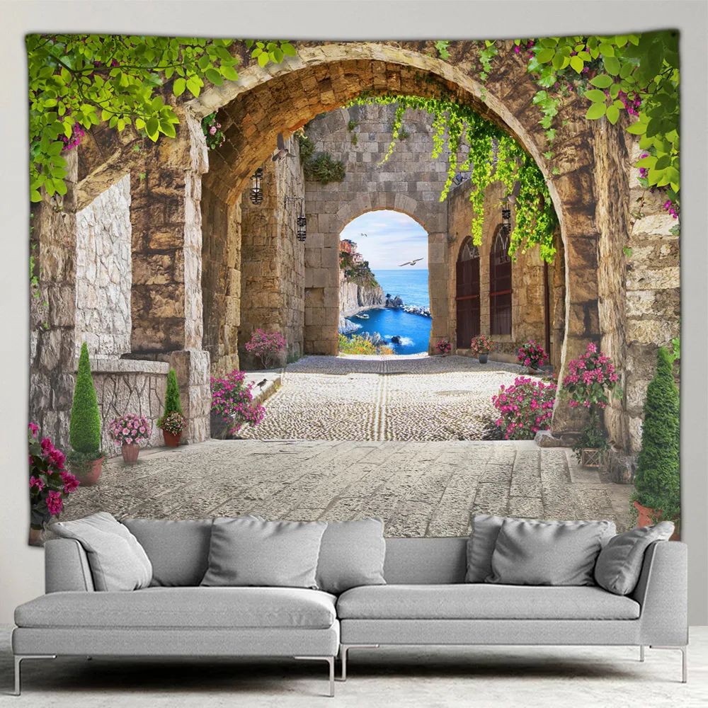 Outdoor Garden Poster Mediterr - Home Decor Indonesia ulasan dan harga