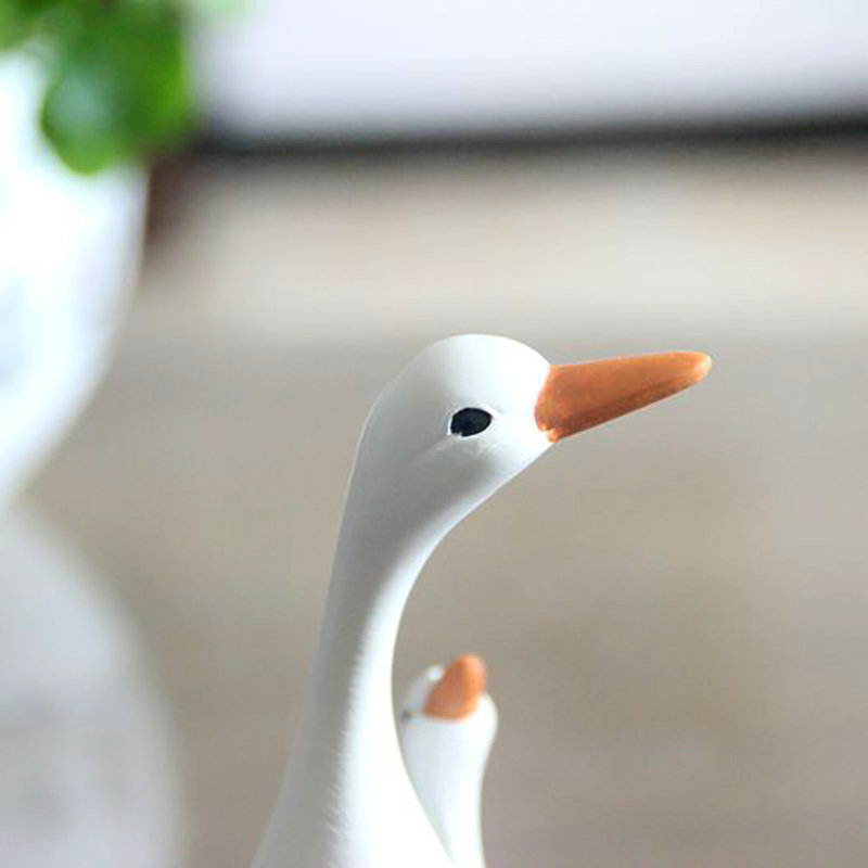 Fun Cute Duck Resin Statue Mot - Home Decor Za ulasan dan harga