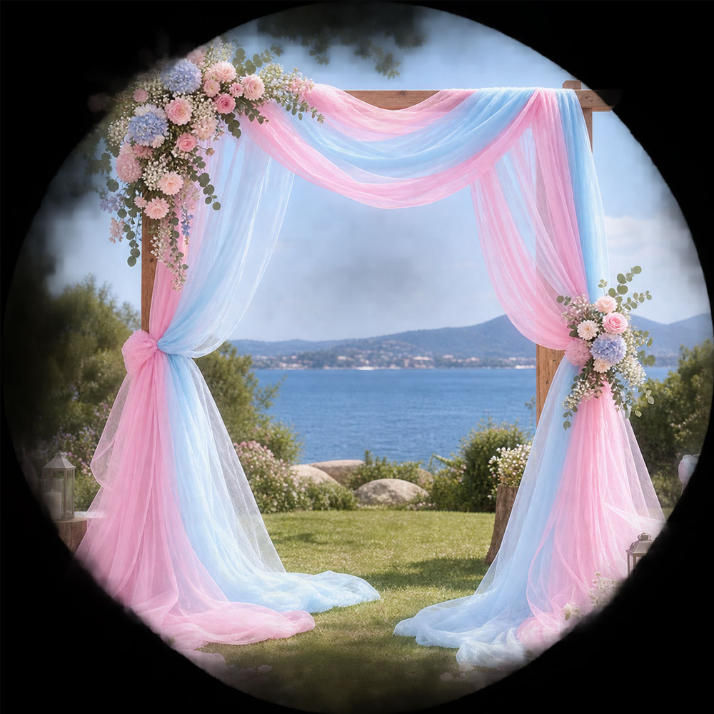 1 Pack Flowy Sheer Tulle Fabri - Linen Table Runner ulasan dan harga