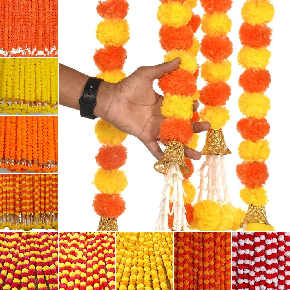 Long Strands Artificial Marigo - Home Decor Indonesia ulasan dan harga