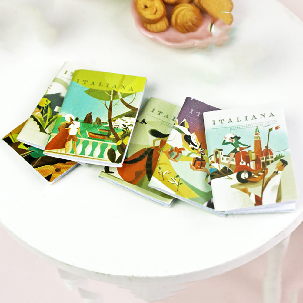 6Pcs 1/12 Dollhouse Miniature  - Home Decor Magazine ulasan dan harga